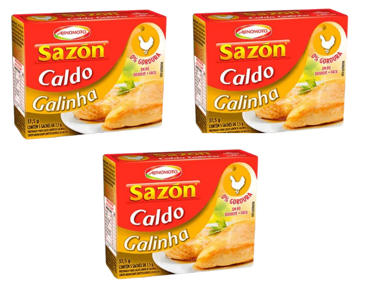 Sazón Caldo Galinha (3x37,5g)